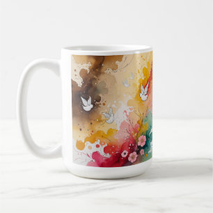 Caneca De Café Anjos abstratos