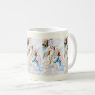 Caneca De Café Anjos Bonitos Com Sino
