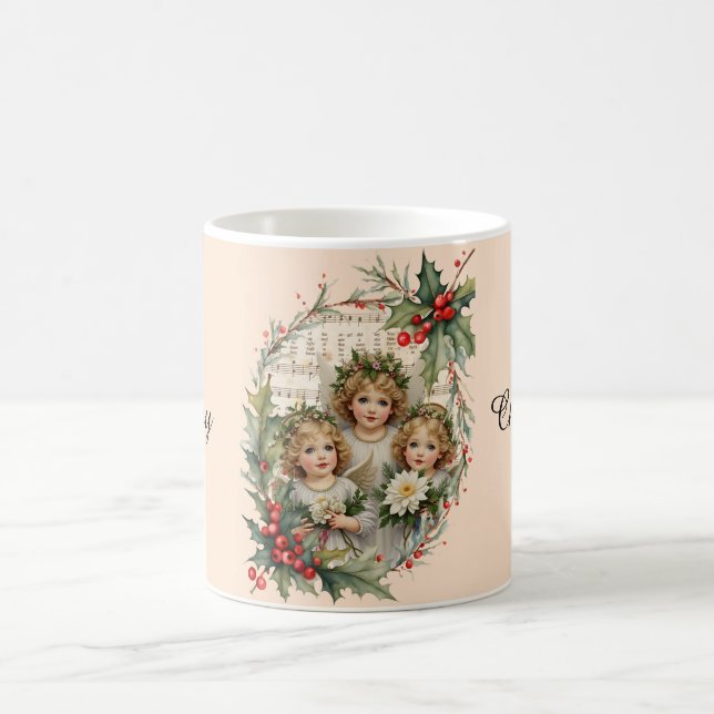 Caneca De Café Anjos de Natal (Centro)