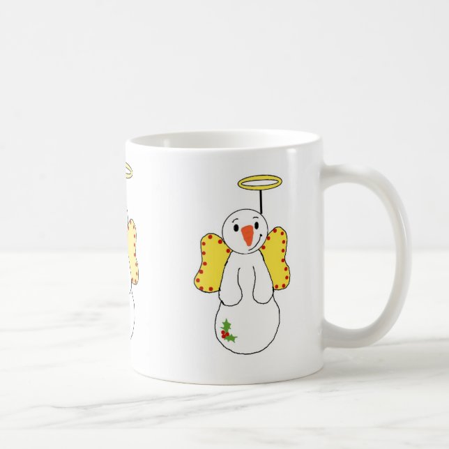 Caneca De Café Anjos de Neve Angelicais (Direita)