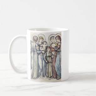 Caneca De Café Anjos e Crianças por Sir Edward Burne–Jones