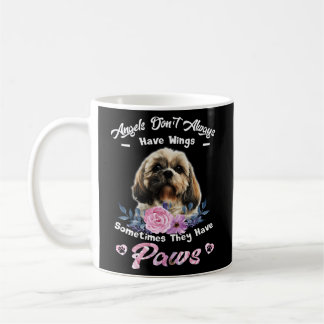 Caneca De Café Anjos Nem Sempre Têm Asas Shih Tzu