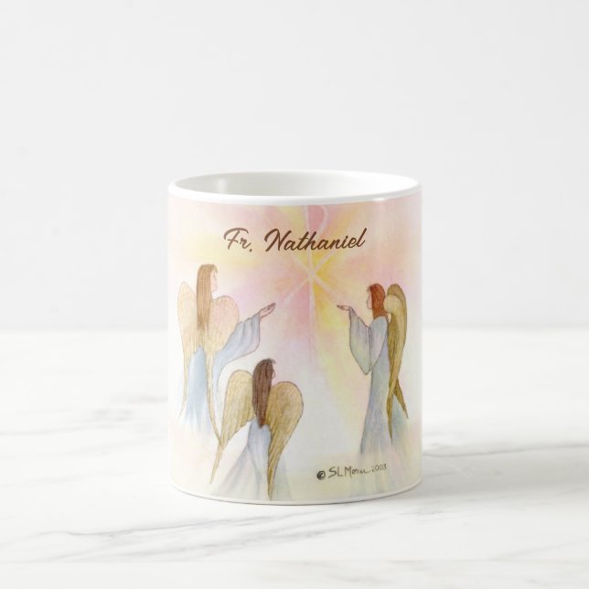 Caneca De Café Anjos Religiosos Personalizados (Centro)