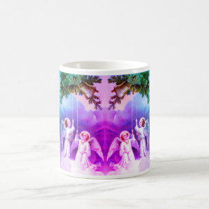 Caneca De Café Anjos tocando sinos