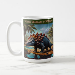 Caneca De Café Ankylosaurus satisfeito