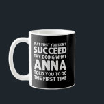 Caneca De Café ANNA Name Personalized Birthday Funny Christmas Jo<br><div class="desc">ANNA Name Personalized Birthday Funny Christmas Joke</div>