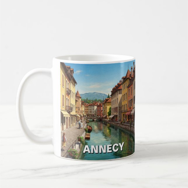 Caneca De Café Annecy France (Esquerda)