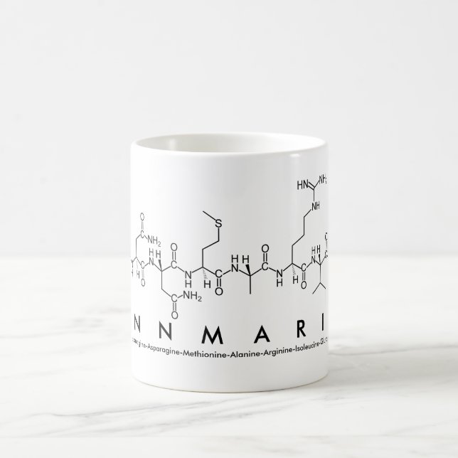 Caneca De Café Annmarie peptide name mug (Centro)