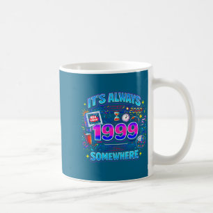 Caneca De Café Ano 1999 Em algum lugar Aniversário de festa dos a