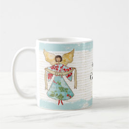 Caneca De Café Ano de Adição de Anjo de Natal