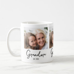 Caneca De Café Ano de Fundação da Avó com Foto Personalizada
