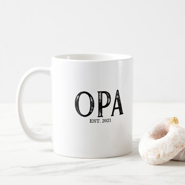 Caneca De Café Ano de Fundação do Opa (Com Donut)