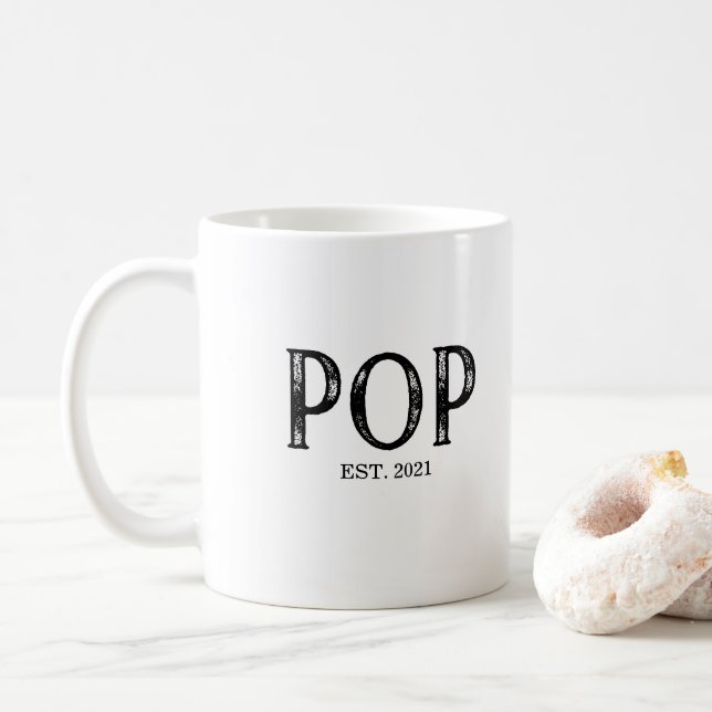 Caneca De Café Ano de Fundação Pop (Com Donut)