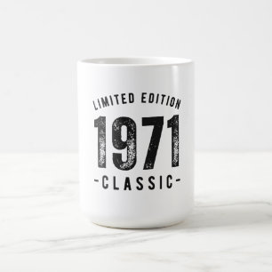 Caneca De Café Ano de Nascimento Clássico de 1971