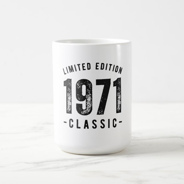 Caneca De Café Ano de Nascimento Clássico de 1971 (Centro)