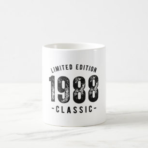 Caneca De Café Ano de Nascimento Clássico de 1988