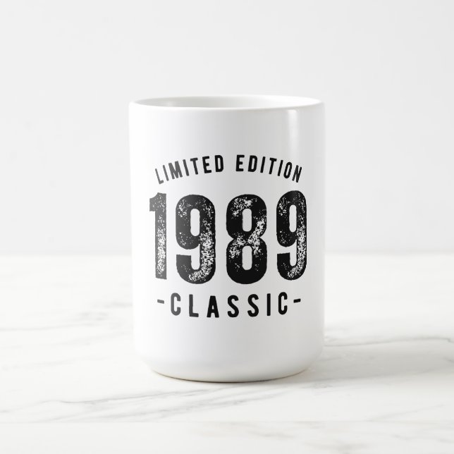 Caneca De Café Ano de Nascimento Clássico de 1989 (Centro)