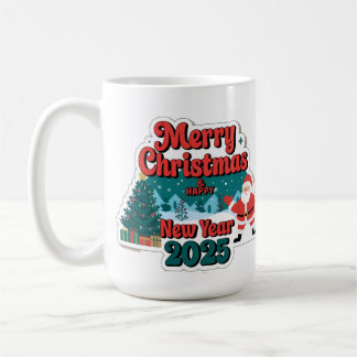 Caneca De Café Ano de Saúde: Feliz Natal e Feliz ano novo