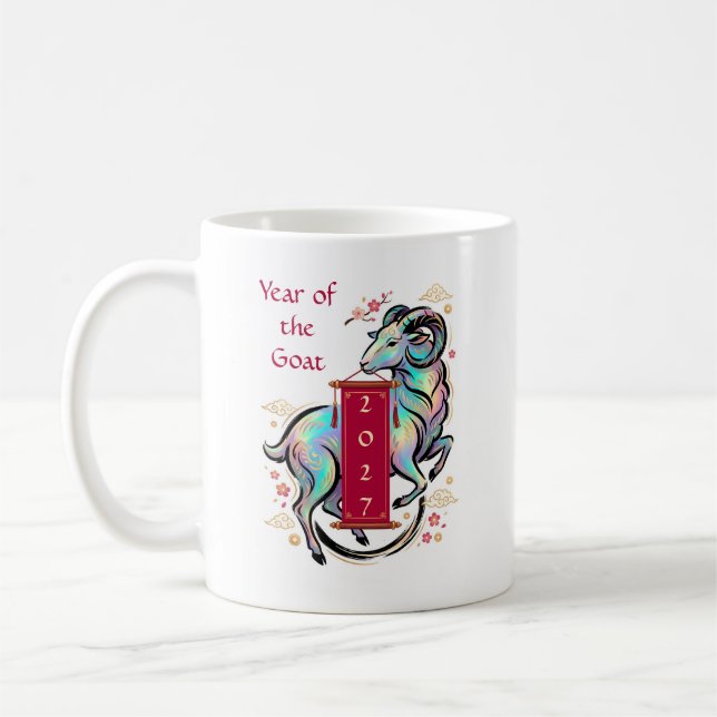 Caneca De Café Ano do Bode 2027 (Esquerda)