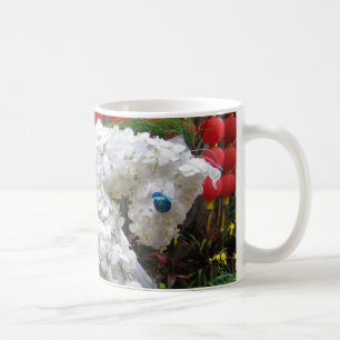 Caneca De Café Ano do Cavalo 春 節 馬 ... Tópico da Flor Ch