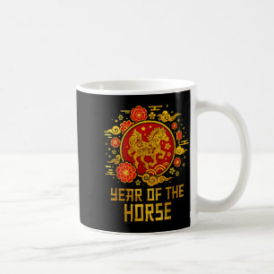 Caneca De Café Ano do Cavalo Ano Novo Chinês 2026 Zodíaco Hor
