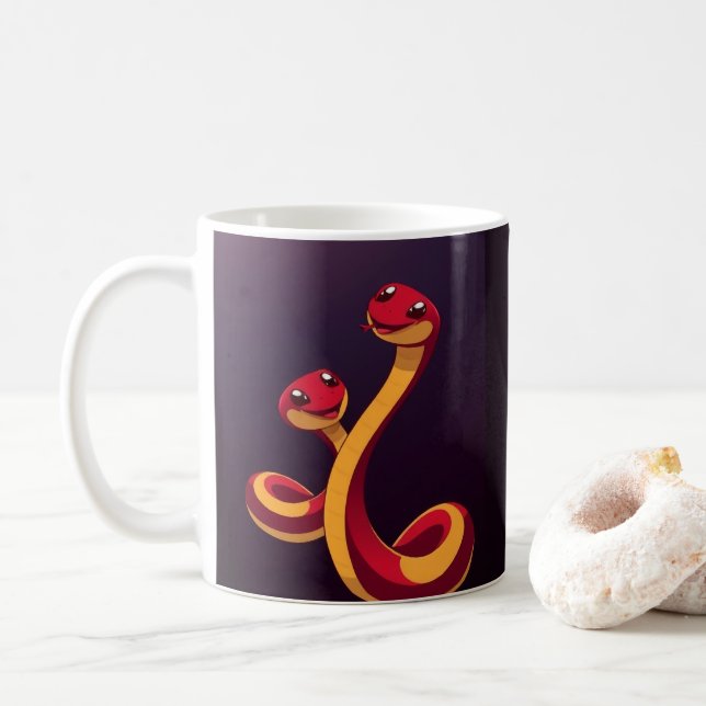 Caneca De Café Ano do Cobra (Destaque) (Com Donut)