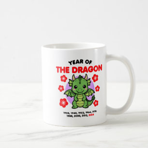 Caneca De Café Ano do Dragão 2024 Ano Novo do Zodíaco Chinês K