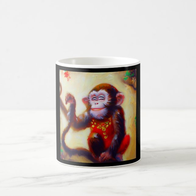 Caneca De Café Ano do Macaco (Centro)