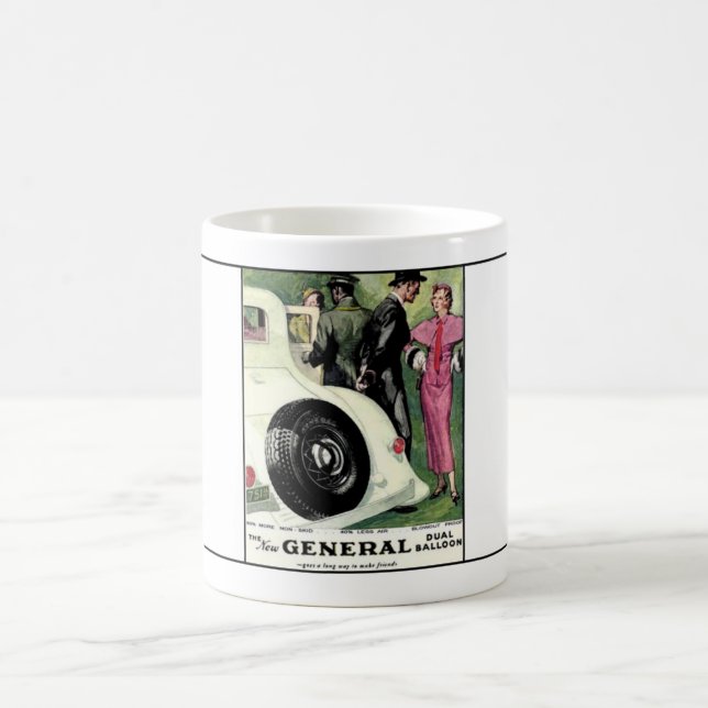 Caneca De Café Ano geral 1933 ad.1 do pneu (Centro)