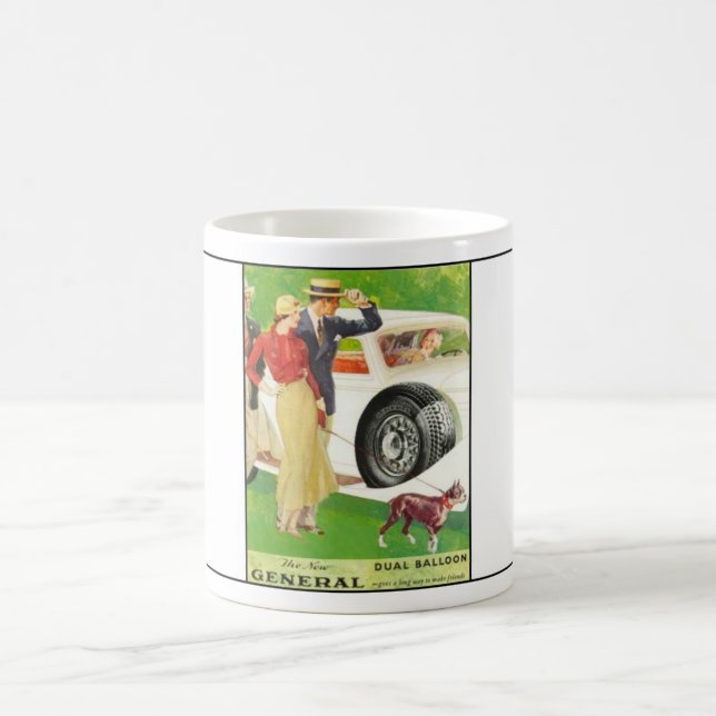 Caneca De Café Ano geral 1933 ad.2 do pneu (Centro)