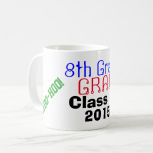 Caneca De Café Ano graduado oitavo grau da classe eu fi-lo!