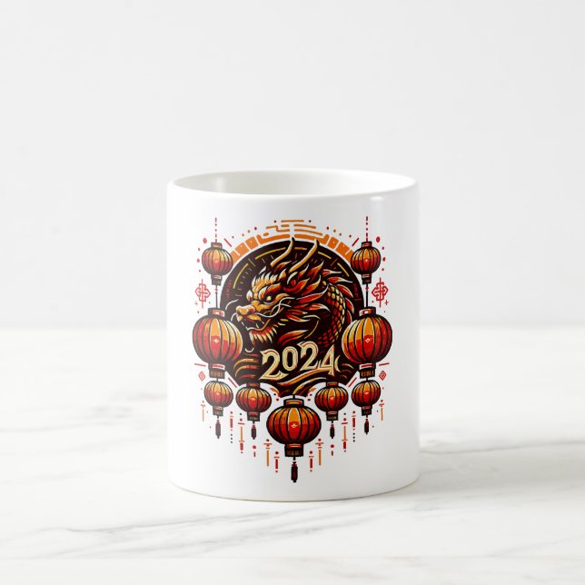 Caneca De Café ano novo chinês 2024 (Centro)