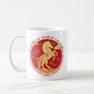 Caneca De Café Ano Novo Chinês Nascido no Ano do Cavalo