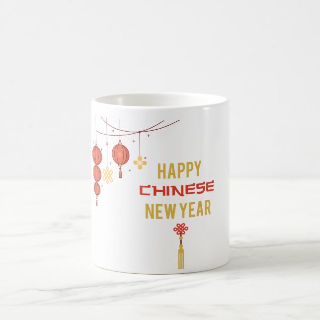 Caneca De Café "Ano Novo Chinês, Onde As Tradições Brilham" (Centro)