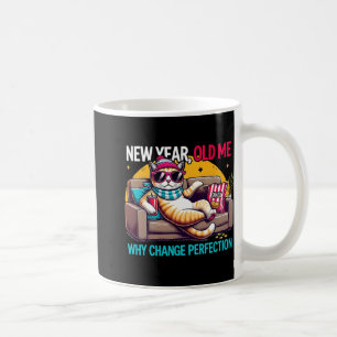 Caneca De Café Ano Novo Eu Antigo Por Que Mudar Perfeição Humor D