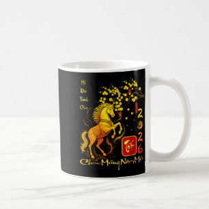 Caneca De Café Ano Novo Lunar Vietnamita Flor de Pessegueiro Cava