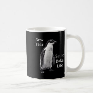 Caneca De Café Ano Novo Mesma Vida de Baka Pinguim Piada