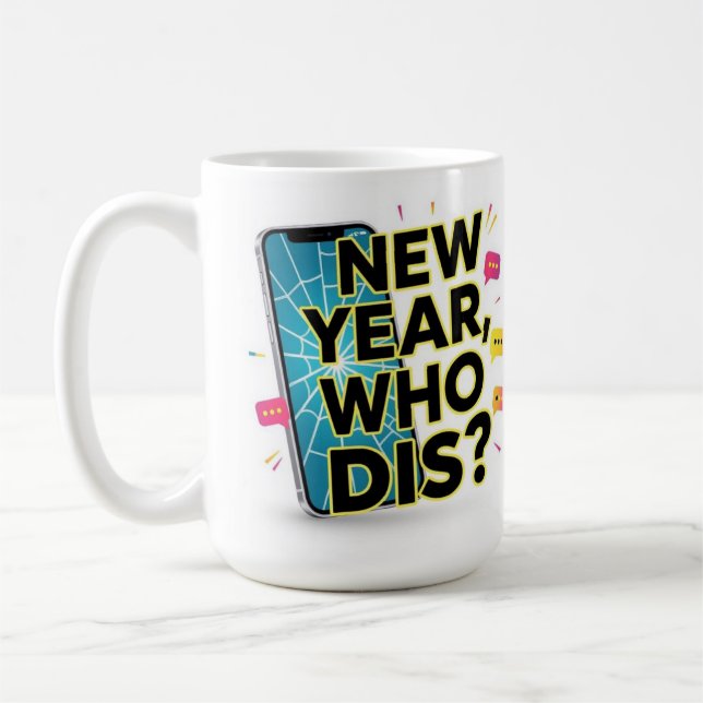 Caneca De Café Ano novo, quem se importa (Esquerda)