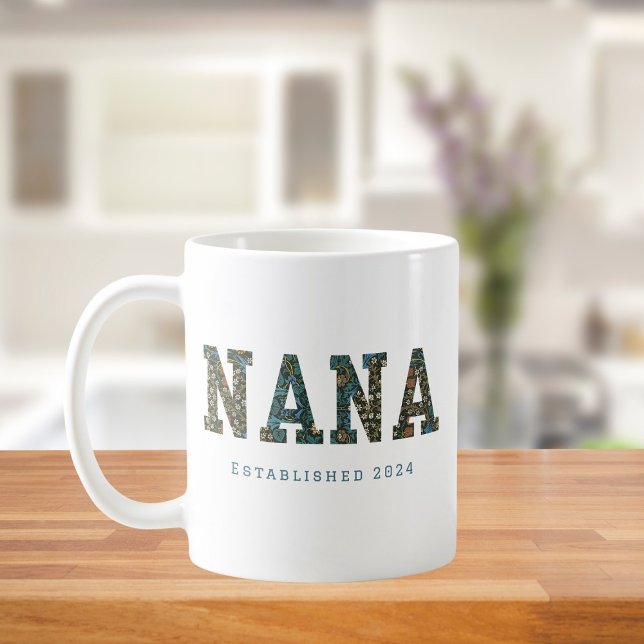 Caneca De Café Ano personalizado da Nana - Trendy floral Coffee M (Criador carregado)