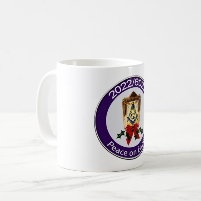 Caneca De Café Anos novos Masônicos Mug (Frente Esquerda)