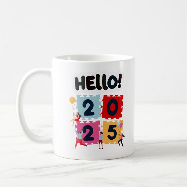 Caneca De Café Anos novos para Felizes anos novos 2025 (Esquerda)