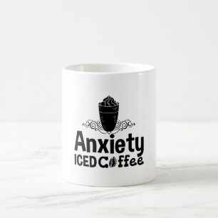 Caneca De Café Ansiedade da saúde mental Ansiedade da consciência