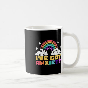 Caneca De Café Ansiedade Perturbação Mental - Tenho Ansiedade