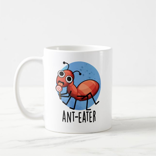 Caneca De Café Ant Comer Engraçado Ant Pun (Esquerda)