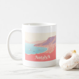 Caneca De Café Antalya Turkey Pastel Viagem