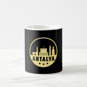 Caneca De Café Antalya Turquia Cidade Skyline Cityscape Engraçad