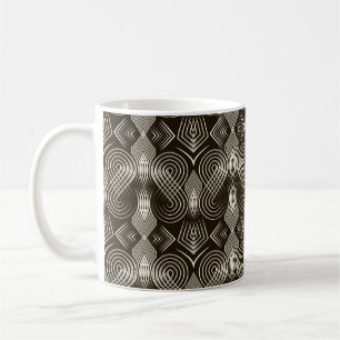 Caneca De Café Antecedentes de deco de arte sem costura. Geomet