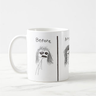 Caneca De Café Antes/Depois