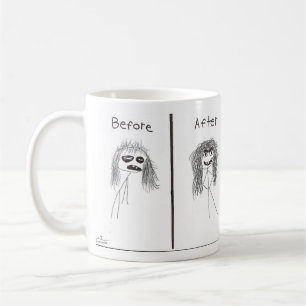 Caneca De Café Antes/Depois