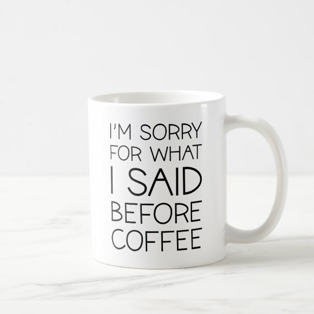 Caneca De Café Antes do café (Direita)